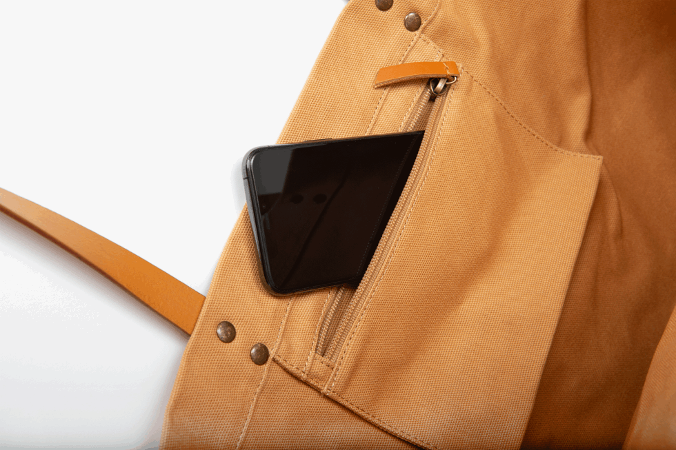 Cabas Logo Rond Palladium Camel