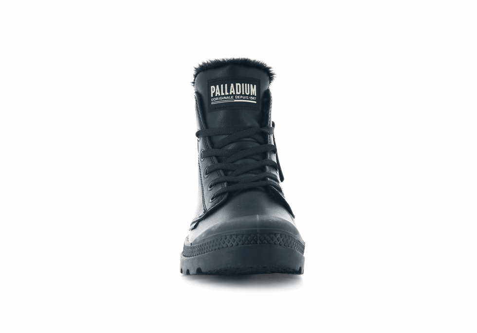 Cuir Palladium Pampa Hi Zip S Noir