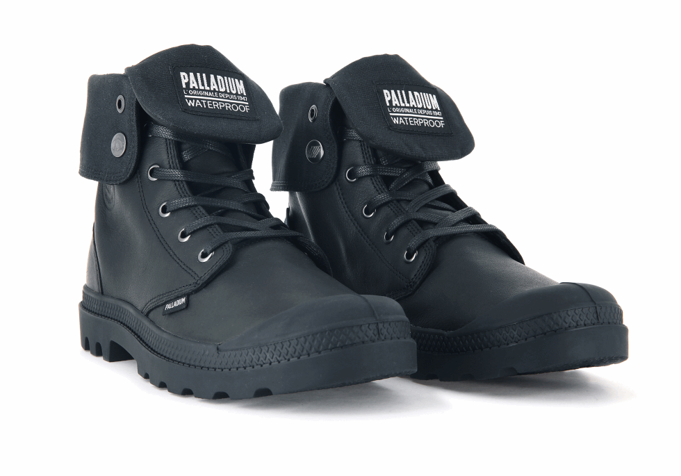 Palladium Baggy Cuir Ess Wp Noir