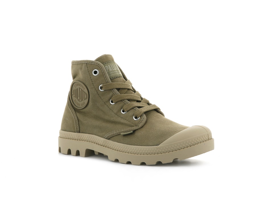 Palladium Femme Pampa Salut Olive Gingembre