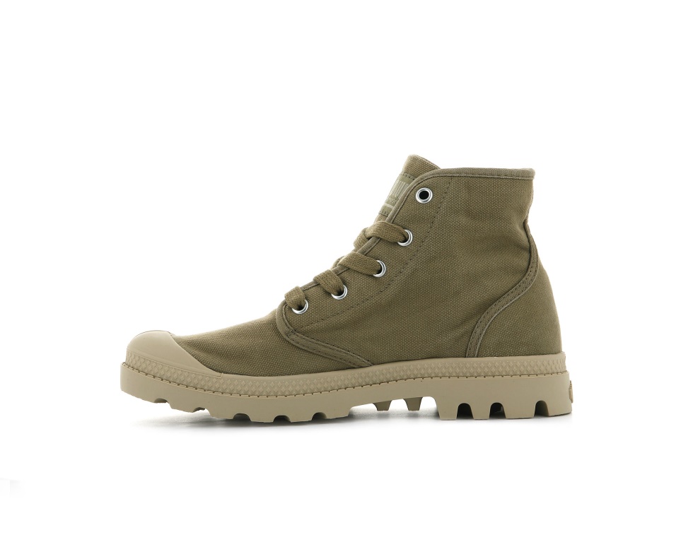 Palladium Femme Pampa Salut Olive Gingembre