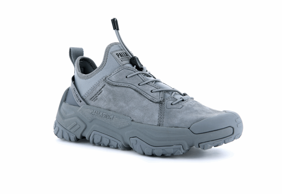 Palladium Off-grid Lo Cuir Gris Flanelle