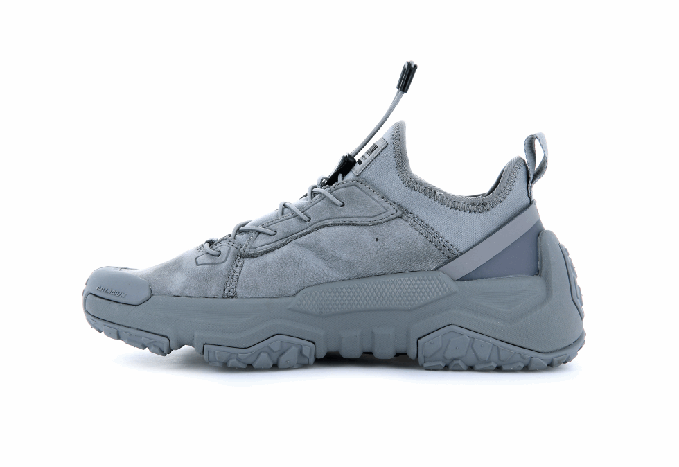 Palladium Off-grid Lo Cuir Gris Flanelle