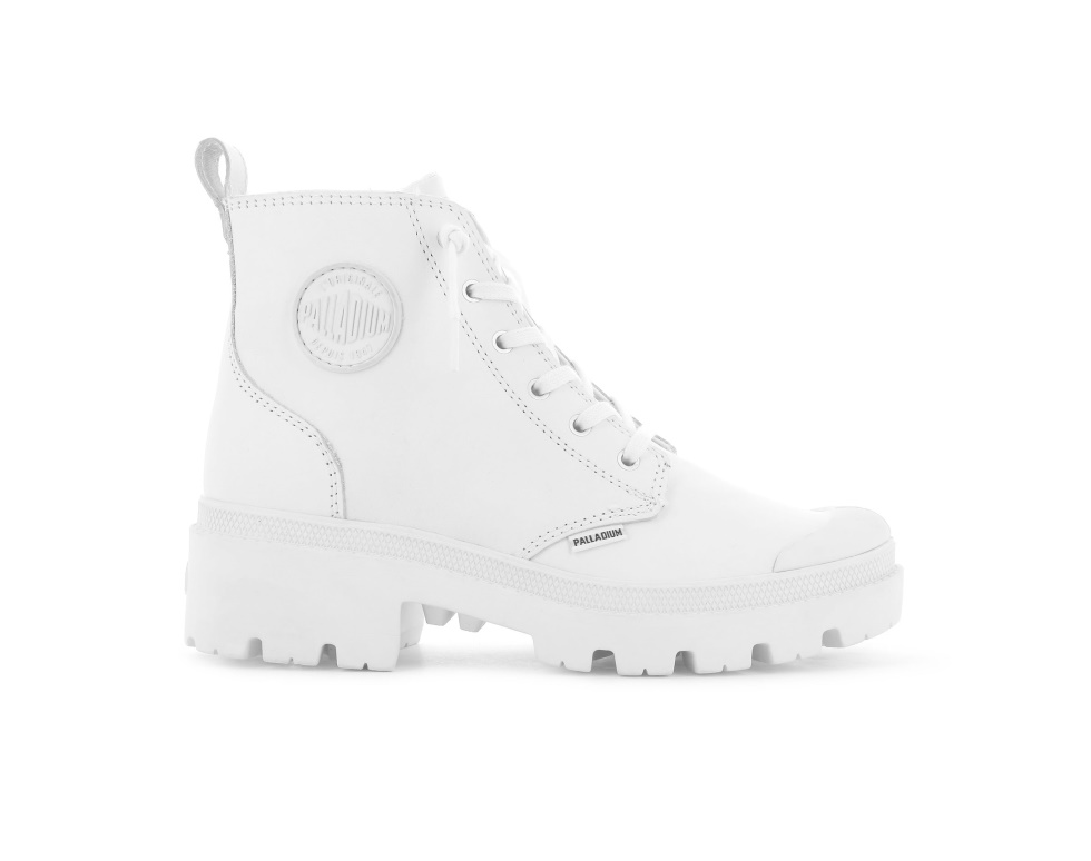 Palladium Pallabase Cuir Blanc