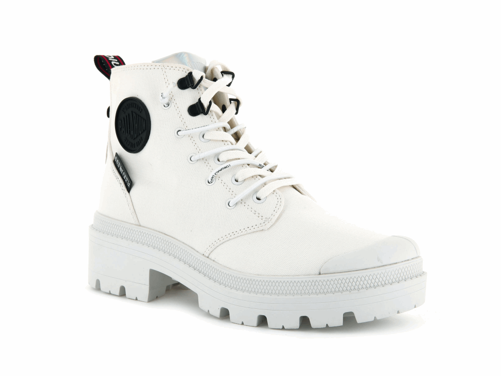 Palladium Pallabase Metro Star Blanc