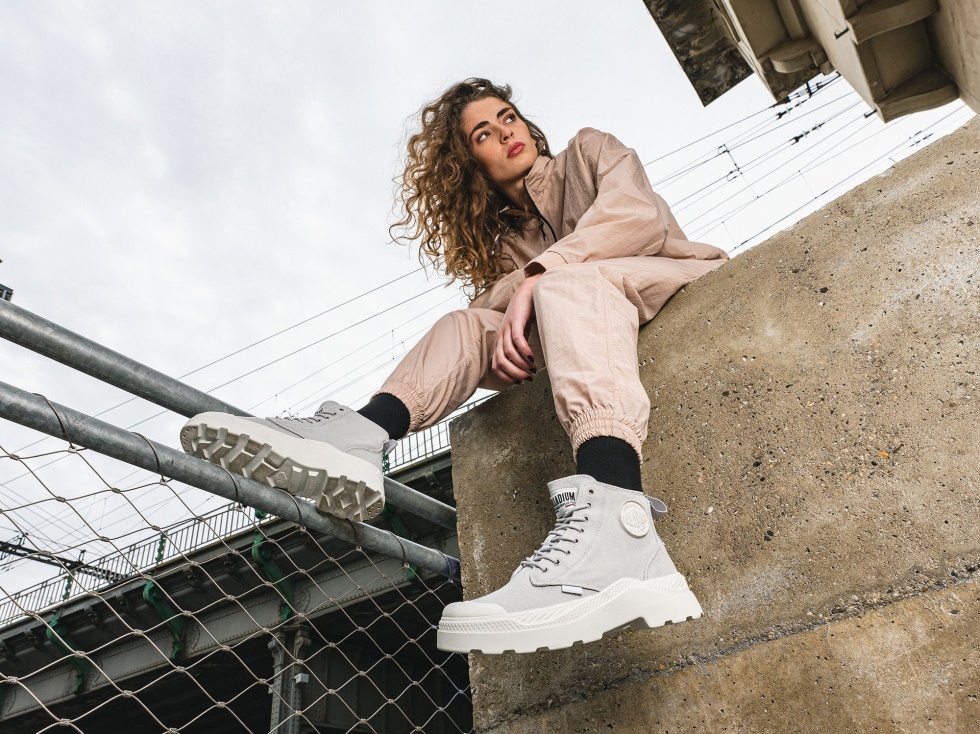 Palladium Pallakix Hi Toile Vapeur