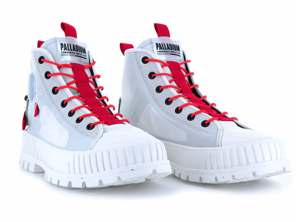 Palladium Pallashock Mi Billet Pour Terre étoile Blanc