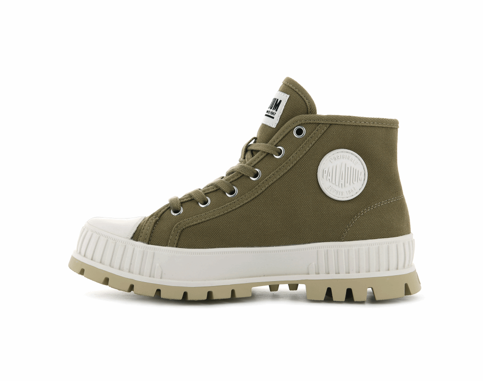 Palladium Pallashock Mid Et Olive