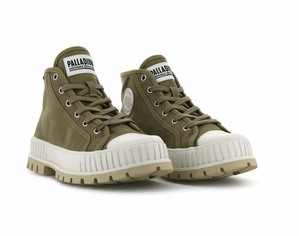 Palladium Pallashock Mid Et Olive