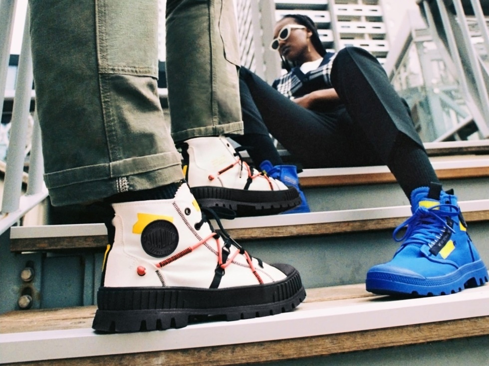 Palladium Pallashock Re-craft Star Blanc