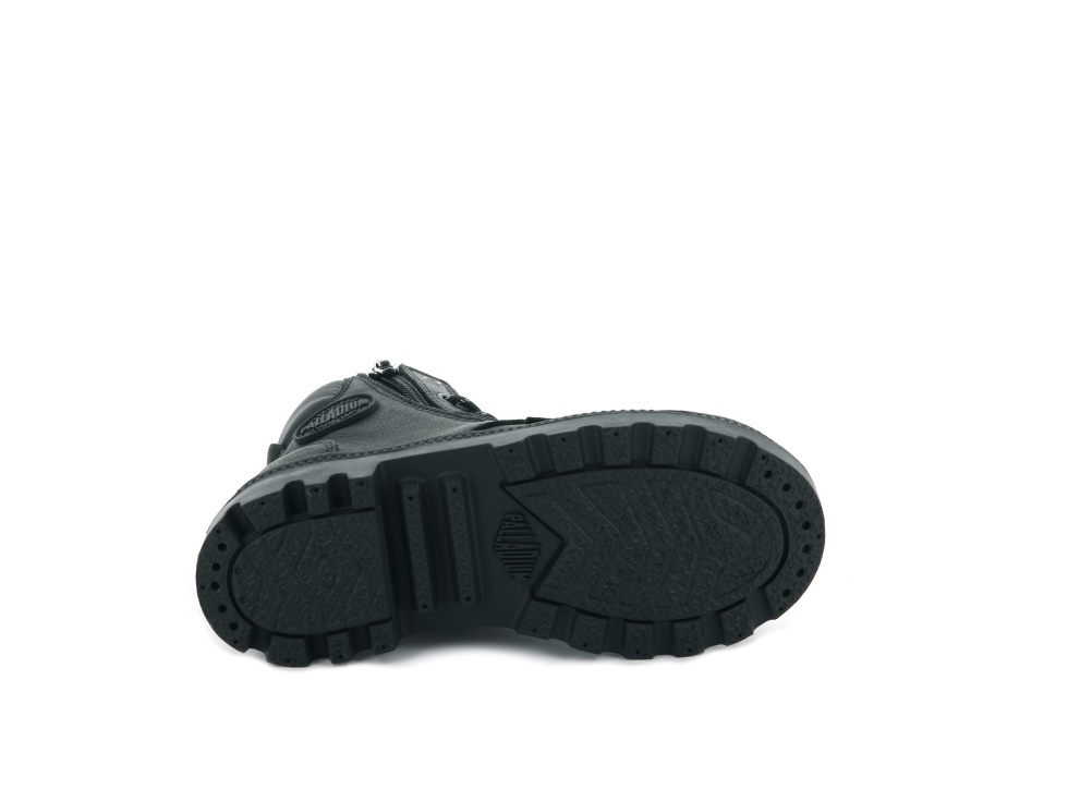 Palladium Pampa Hi Cuff étanche Corbeau Bleu Brouillard