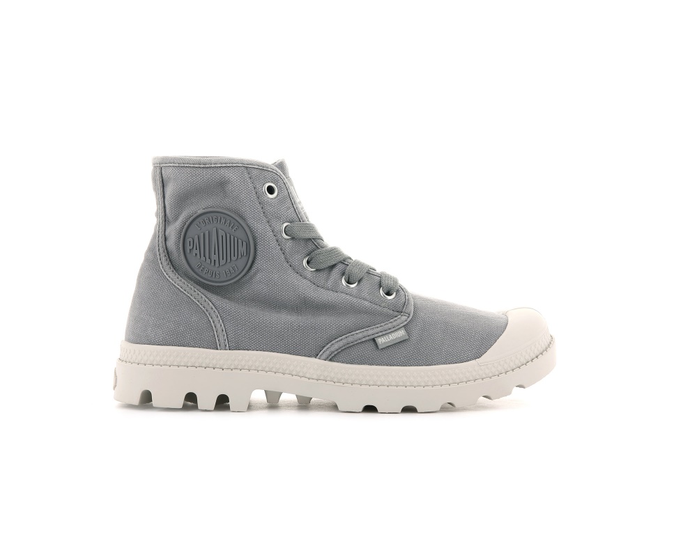 Palladium Pampa Hi Flanelle Grise Pour Femme