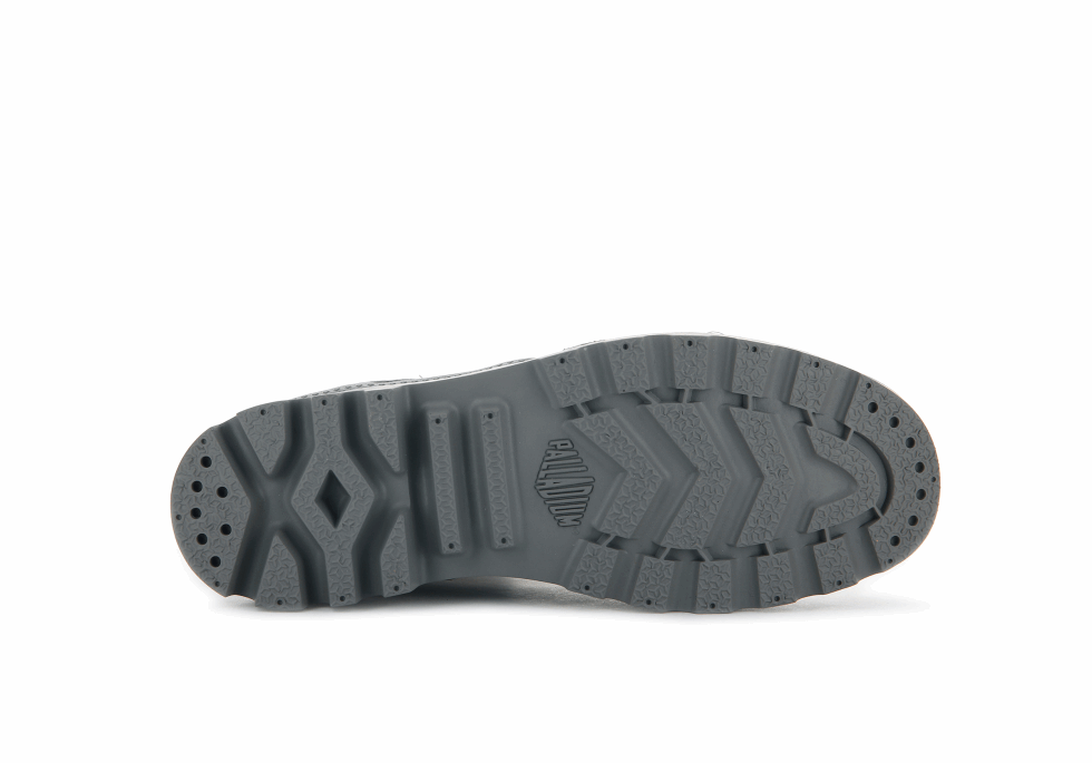 Palladium Pampa Hi Zip Cuir S Gris Flanelle