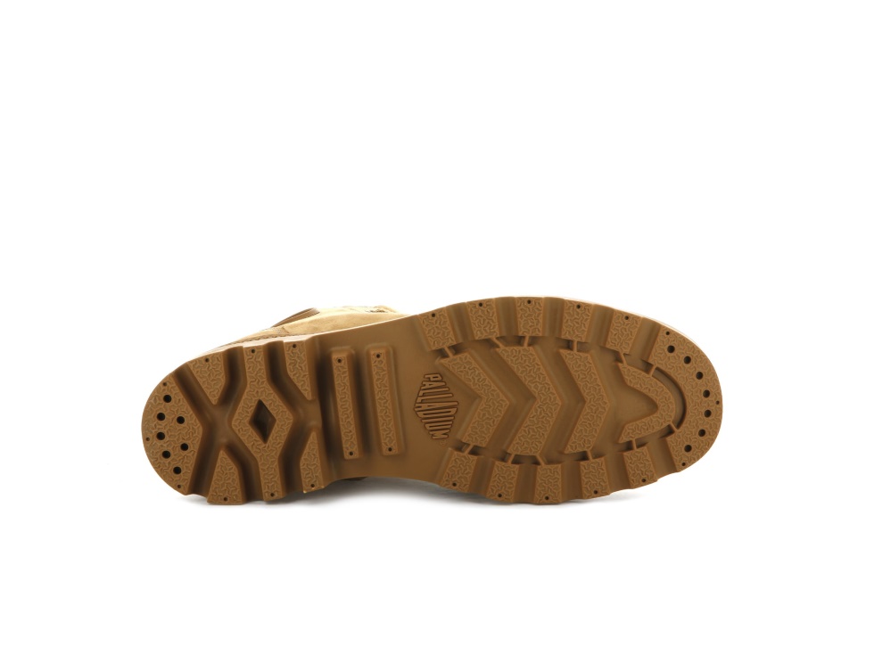 Palladium Pampa Hi Zip Nubuck Ambre Or