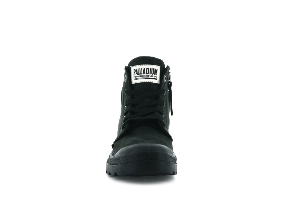 Palladium Pampa Hi Zip Nubuck Noir