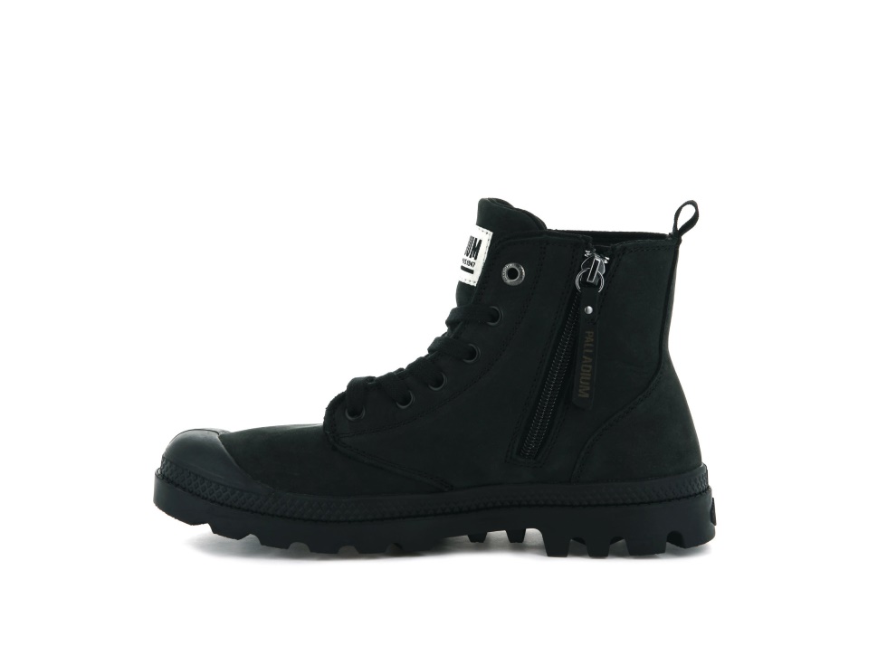 Palladium Pampa Hi Zip Nubuck Noir