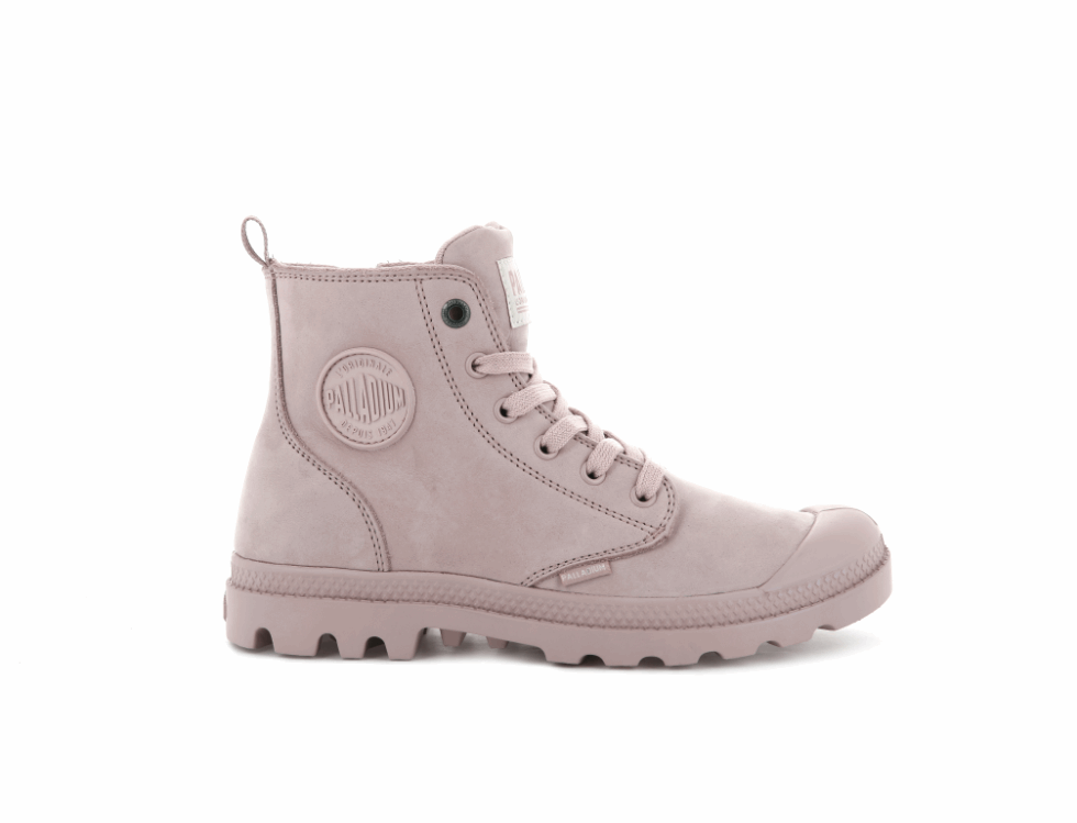 Palladium Pampa Hi Zip Nubuck Rose Fumé