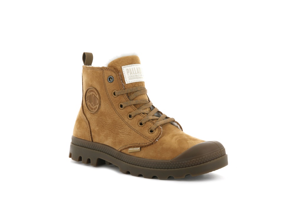 Palladium Pampa Hi Zip Wl Ambre Or