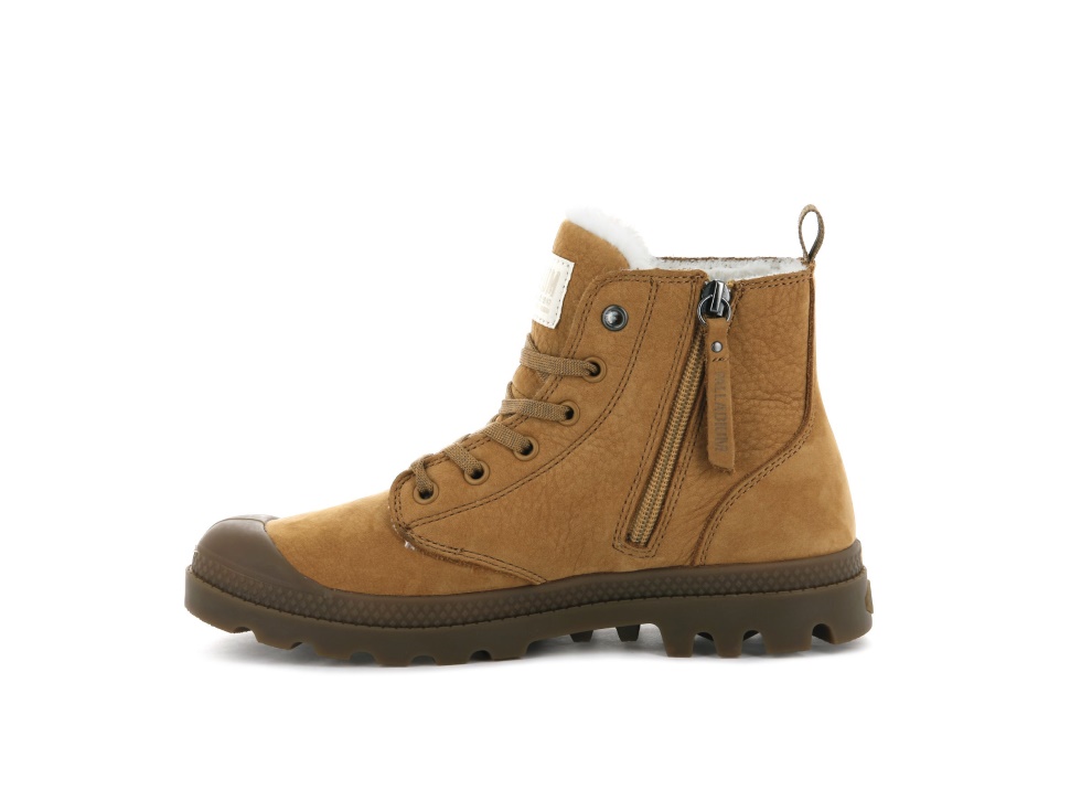 Palladium Pampa Hi Zip Wl Ambre Or