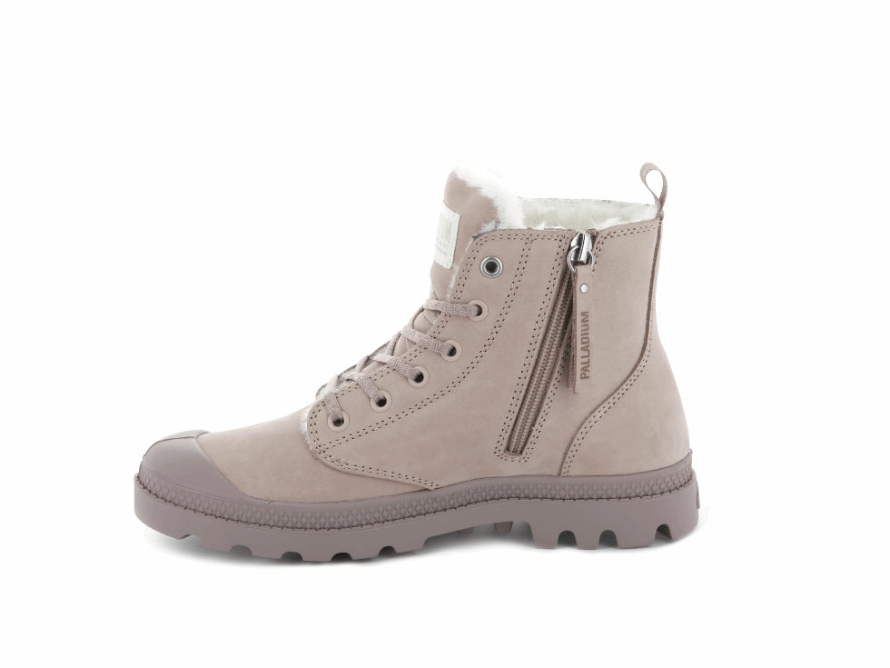 Palladium Pampa Hi Zip Wl Rose Dust Faon