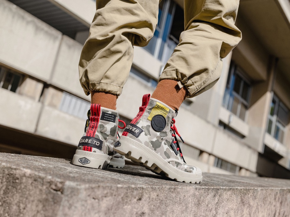 Palladium Pampa Lite Overlab Camo Vert Foncé Camo