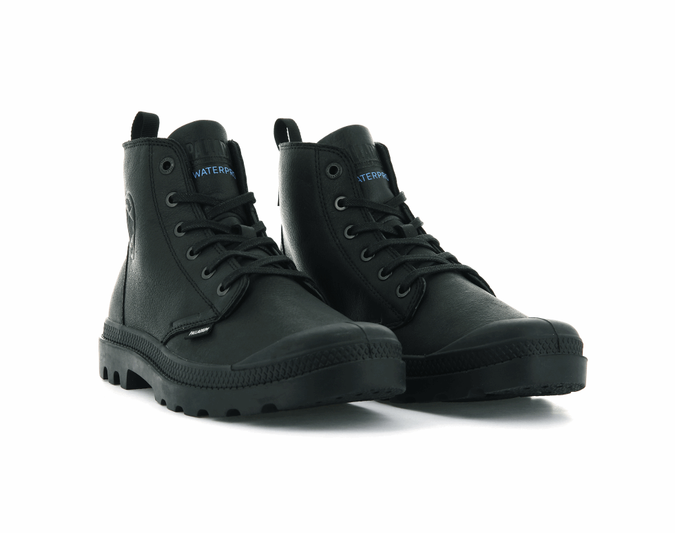 Palladium Pampa Salut Ess Lth Wp Noir