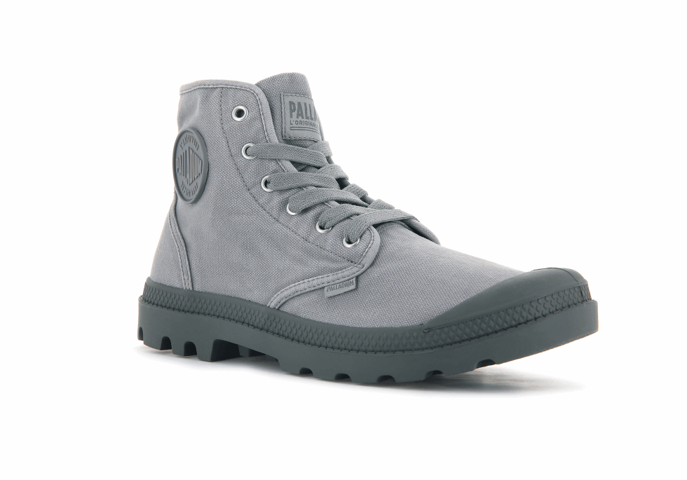 Palladium Pampa Salut Flanelle Grise