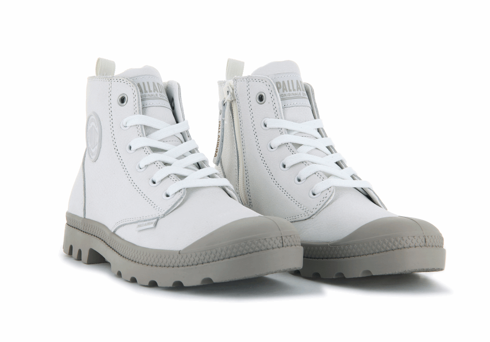 Palladium Pampa Salut Zip Sl étoile Blanc