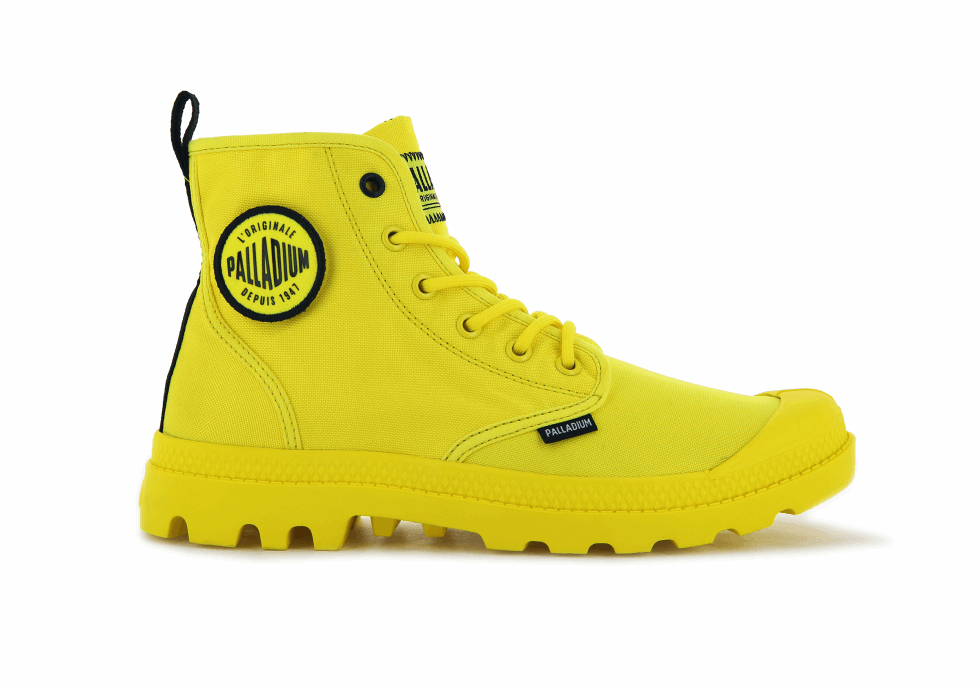 Palladium Pampa Smiley Changement Jaune Flamboyant