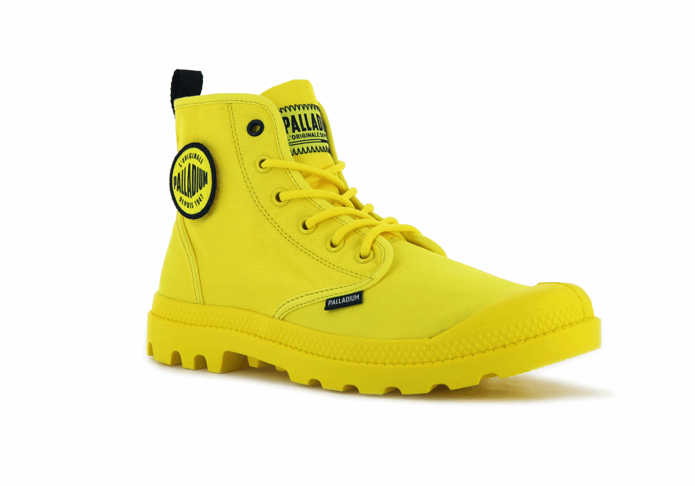 Palladium Pampa Smiley Changement Jaune Flamboyant