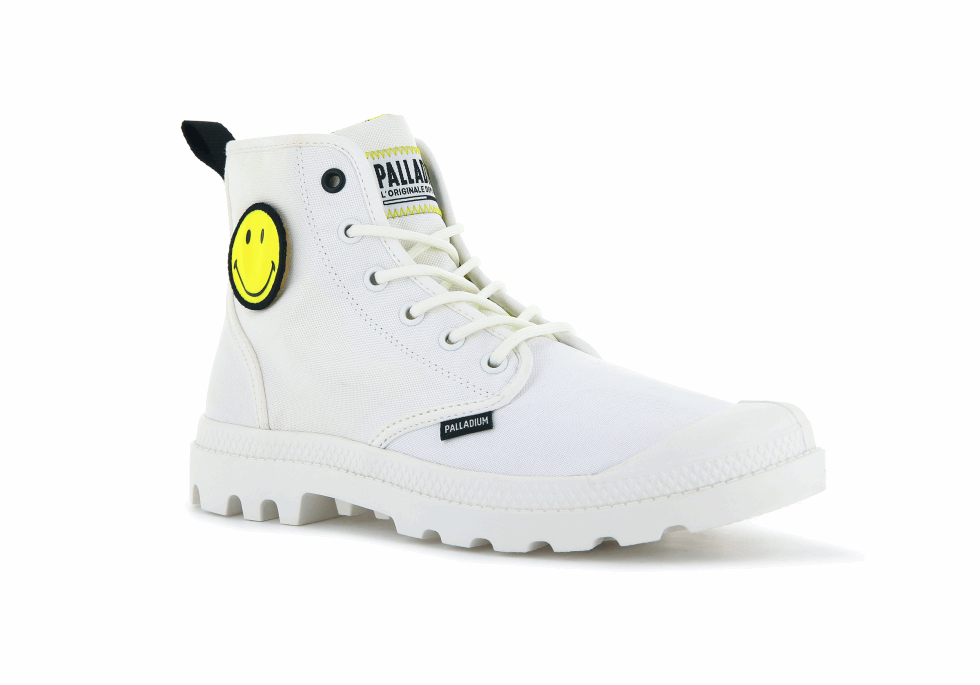 Palladium Pampa Smiley Changement étoile Blanc