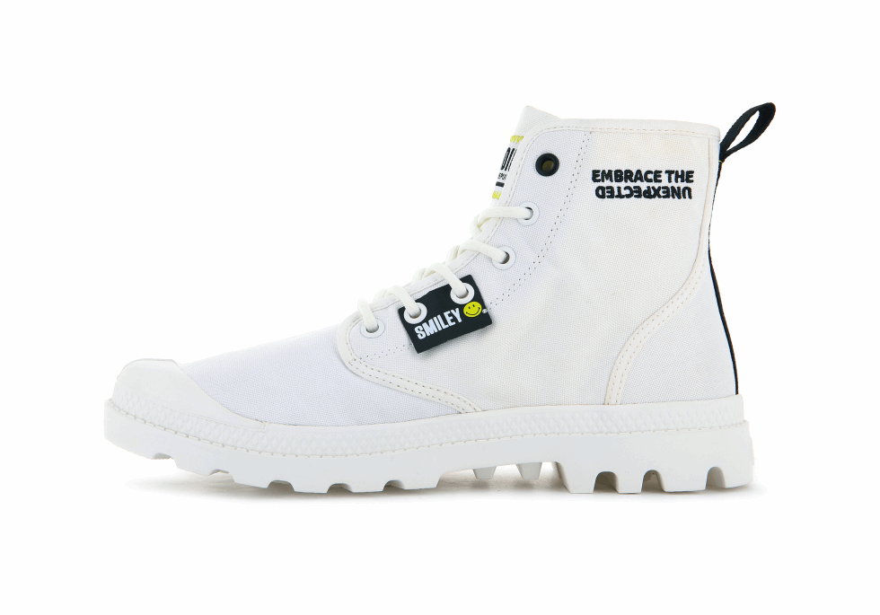 Palladium Pampa Smiley Changement étoile Blanc