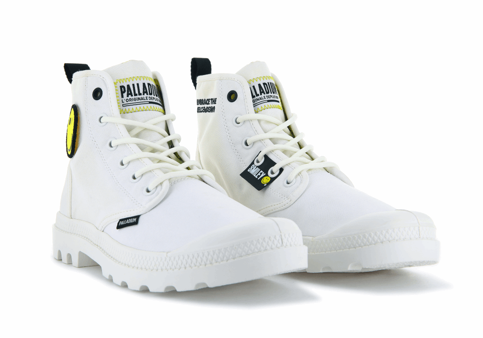 Palladium Pampa Smiley Changement étoile Blanc