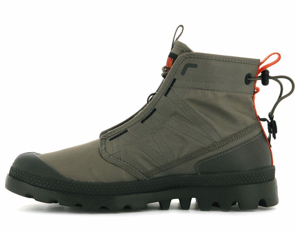 Palladium Pampa Travel Lite Vert Sombre