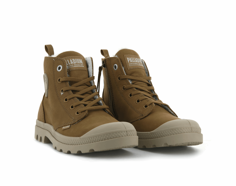 Pampa Hi Zip Wl Palladium Cher Marron
