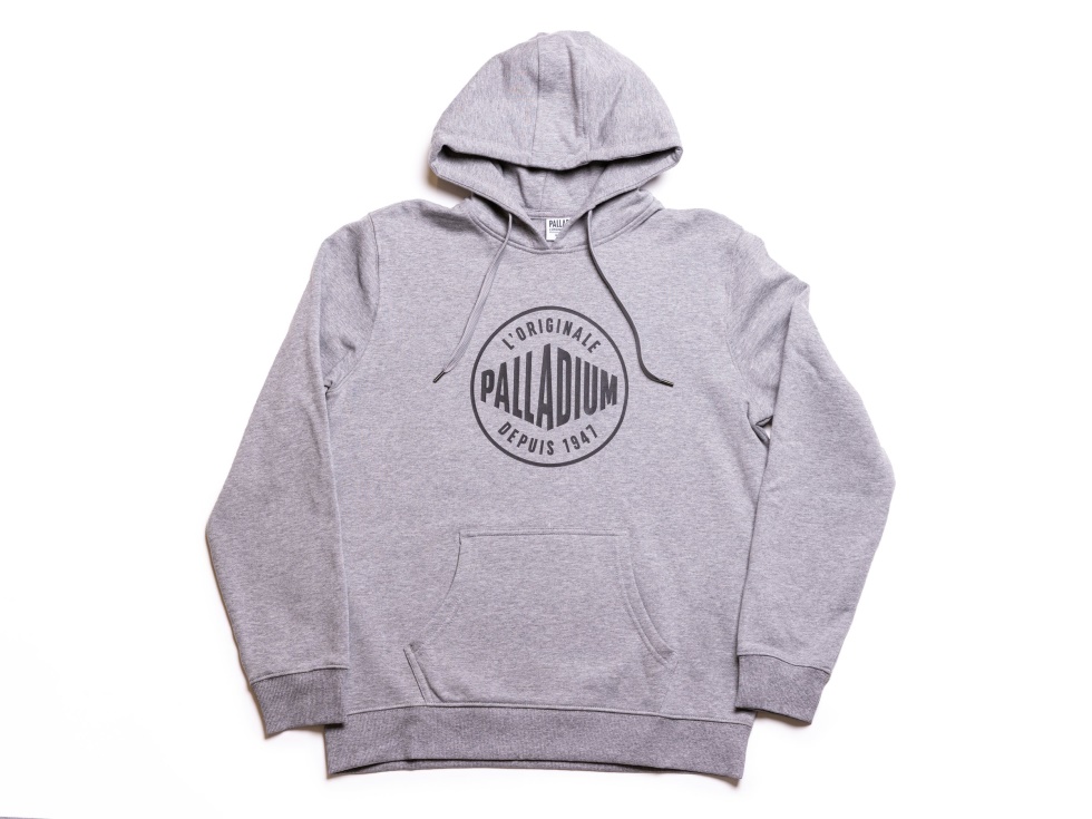 Pull à Capuche Palladium 4 Gris Chiné Foncé