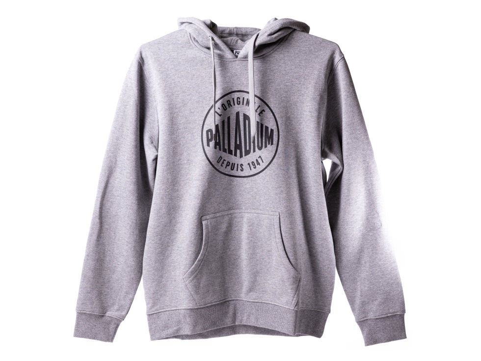 Pull à Capuche Palladium 4 Gris Chiné Foncé