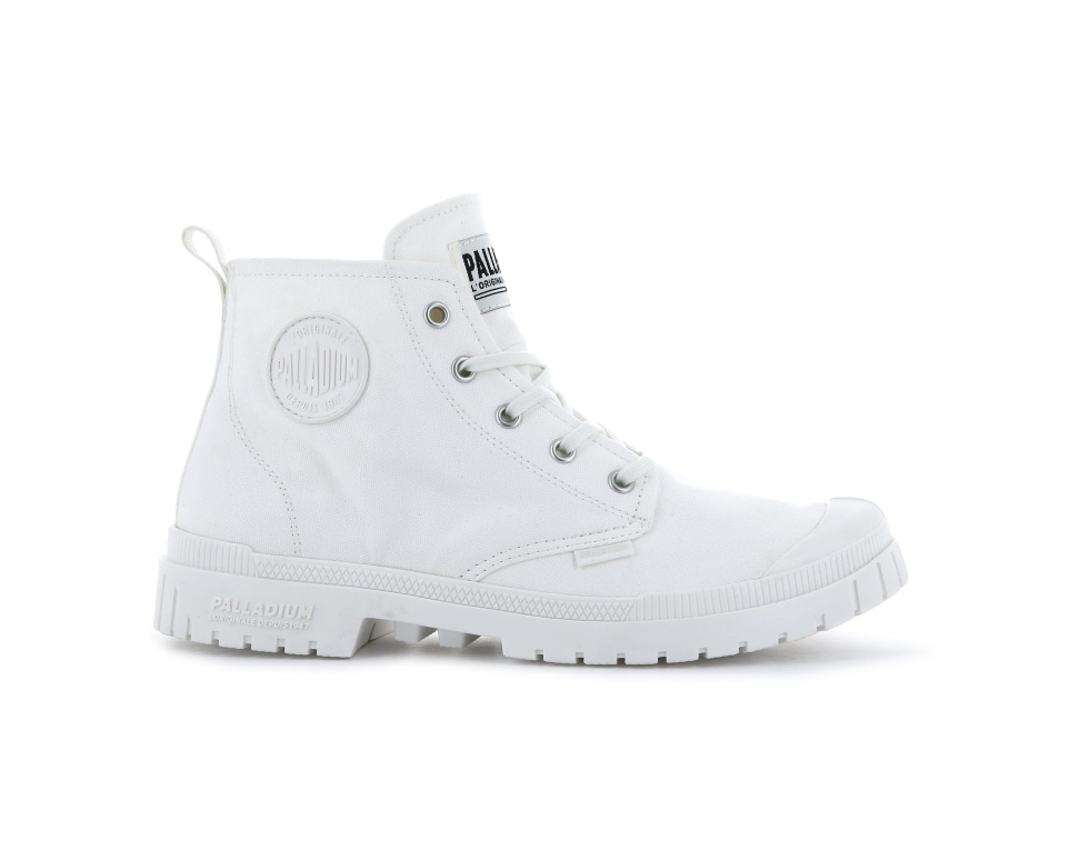 Palladium Pampa Sp20 Hi Toile étoile Blanc