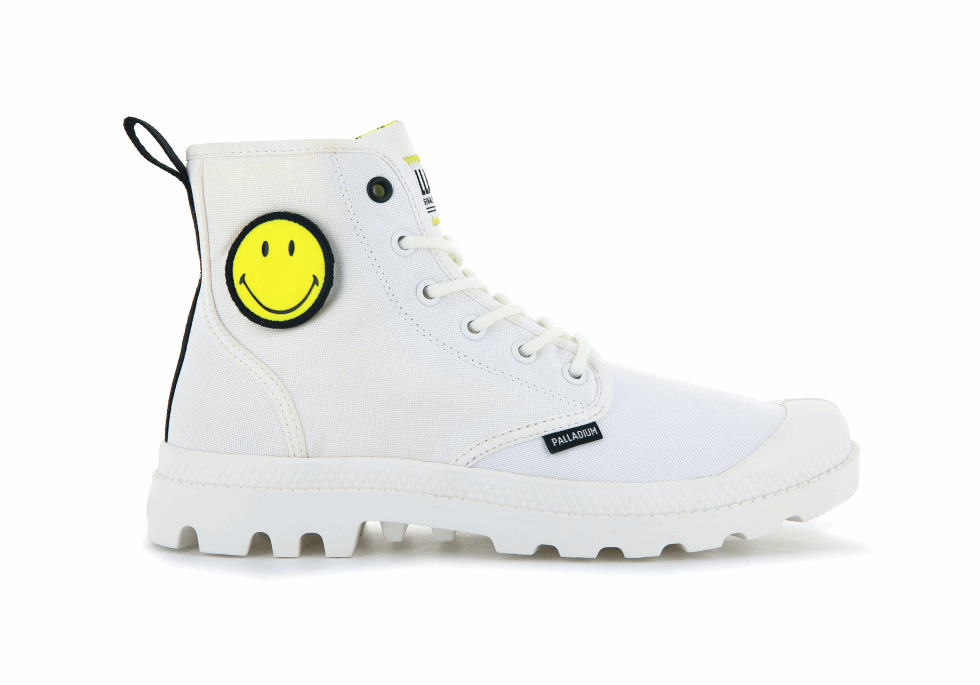 Palladium Pampa Smiley Changement étoile Blanc