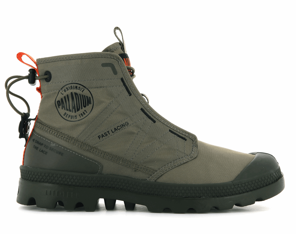 Palladium Pampa Travel Lite Vert Sombre